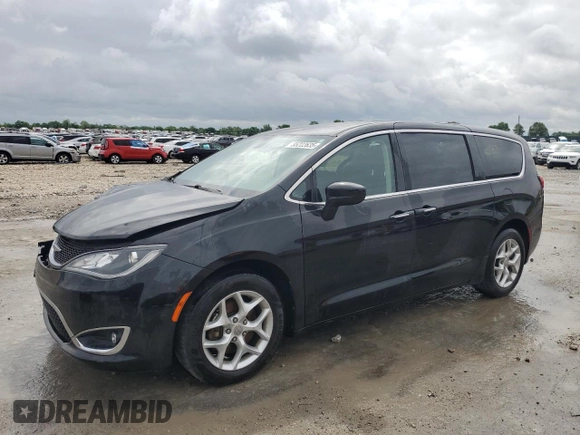 2018 Chrysler Pacifica Touring Plus with VIN 2C4RC1FG8JR116594, listed as a Copart auction lot 55222635 with 166,061 mi miles and Salvage title. Bid and sale history available at DreamBid. Image 1.