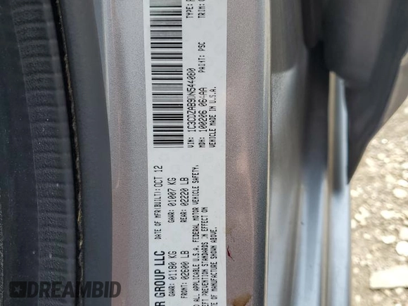2013 Dodge Avenger SE with VIN 1C3CDZAB9DN544080, listed as a Copart auction lot 51323425 with 80,129 mi miles and Clean Title. Bid and sale history available at DreamBid. Image 14.