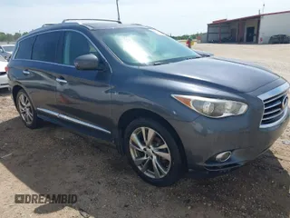 2014 Infiniti QX60 with VIN 5N1AL0MM7EC521873, listed as a IAAI auction lot 42084156 with 176,980 mi miles. Bid and sale history available at carsss.com. Image 1.