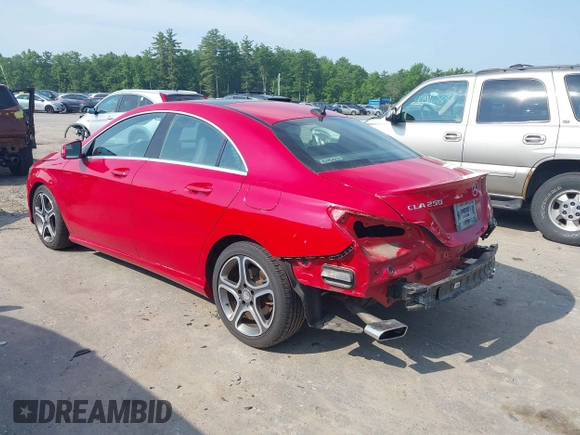 2014 Mercedes-Benz CLA 250 with VIN WDDSJ4GB4EN130447, listed as a IAAI auction lot 42436275 with 96,477 mi miles and . Bid and sale history available at DreamBid. Image 3.