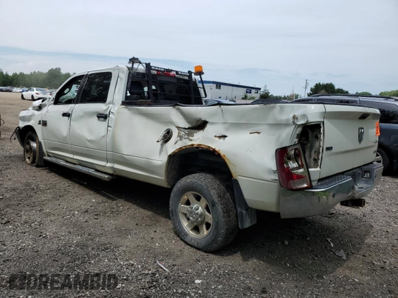 2012 Ram 2500 SLT with VIN 3C6UD5JL8CG260150, listed as a Copart auction lot 61574705 with Not provided miles and Salvage title. Bid and sale history available at DreamBid. Image 2.
