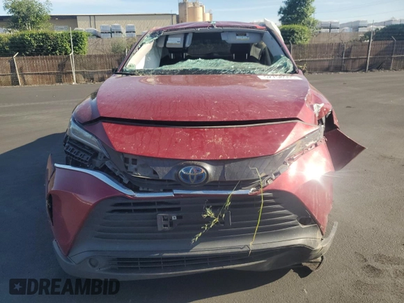 2021 Toyota Venza LE with VIN JTEAAAAH5MJ036001, listed as a Copart auction lot 52758505 with Not Provided miles and Salvage Title. Bid and sale history available at DreamBid. Image 5.