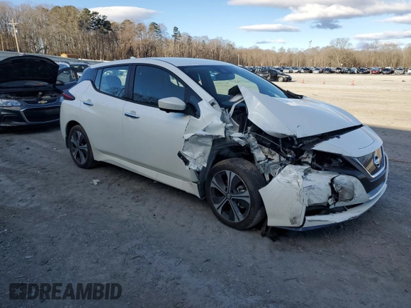 2022 Nissan LEAF SV Plus with VIN 1N4BZ1CV7NC562081, listed as a Copart auction lot 48139455 with 69,906 mi miles and Salvage Title. Bid and sale history available at DreamBid. Image 4.