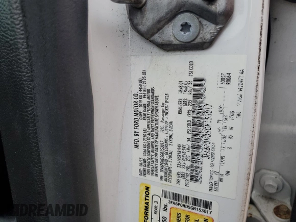 2016 Ford Fusion SE with VIN 3FA6P0HD5GR153017, listed as a Copart auction lot 51596915 with 118,499 mi miles and Salvage Title. Bid and sale history available at DreamBid. Image 12.