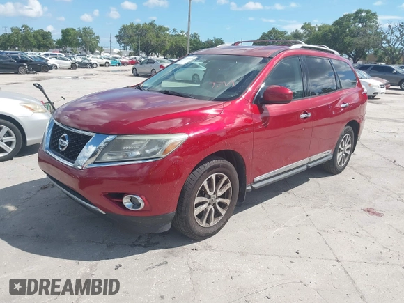 2014 Nissan Pathfinder Platinum with VIN 5N1AR2MM0EC693026, listed as a IAAI auction lot 42261095 with 132,180 mi miles and . Bid and sale history available at DreamBid. Image 2.