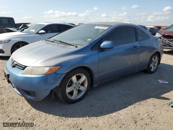 2008 Honda Civic Cpe EX with VIN 2HGFG12848H550194, listed as a Copart auction lot 53141495 with 342,648 mi miles and Clean Title. Bid and sale history available at carsss.com. Image 1.