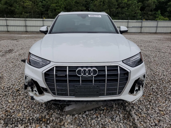 2021 Audi Q5 Premium Plus with VIN WA1BAAFY1M2017872, listed as a Copart auction lot 59964725 with 58,694 mi miles and Salvage title. Bid and sale history available at DreamBid. Image 5.