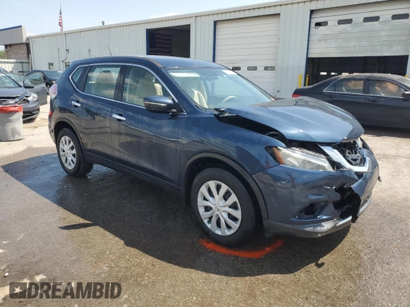 2015 Nissan Rogue SV with VIN KNMAT2MT6FP551478, listed as a Copart auction lot 51217215 with 47,083 mi miles and Salvage Title. Bid and sale history available at DreamBid. Image 4.