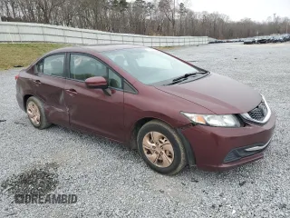 2014 Honda Civic Sedan LX with VIN 19XFB2F59EE056276, listed as a Copart auction lot 47921485 with 191,868 mi miles and Salvage Title. Bid and sale history available at carsss.com. Image 4.