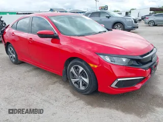 2020 Honda Civic LX with VIN 2HGFC2F67LH571950, listed as a IAAI auction lot 42349220 with 24,566 mi miles and . Bid and sale history available at DreamBid. Image 1.