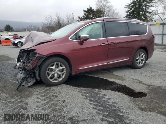 2018 Chrysler Pacifica Limited z VIN 2C4RC1GG7JR273886, wystawiony jako Copart lot #50383575 z przebiegiem 95 103 mil mil oraz Szkody całkowita. Historia ofert i sprzedaży dostępna na DreamBid. Obrazek 1.