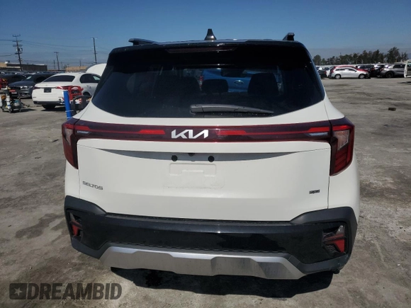 2024 Kia Seltos SX with VIN KNDETCA70R7600287, listed as a Copart auction lot 49093815 with 7,160 mi miles and Salvage title. Bid and sale history available at DreamBid. Image 6.