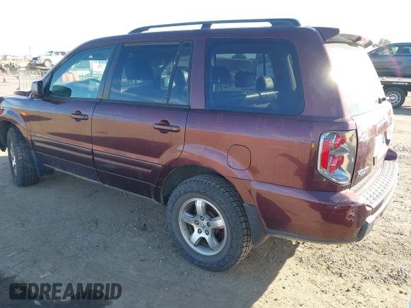 2007 Honda Pilot EX-L with VIN 2HKYF18677H524713, listed as a IAAI auction lot 41345312 with 169,957 mi miles and . Bid and sale history available at DreamBid. Image 3.