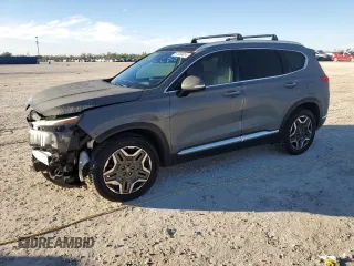 2021 Hyundai Santa Fe Limited with VIN 5NMS44AL9MH335695, listed as a Copart auction lot 87069814 with 72,218 mi miles and Salvage Title. Bid and sale history available at carsss.com. Image 1.