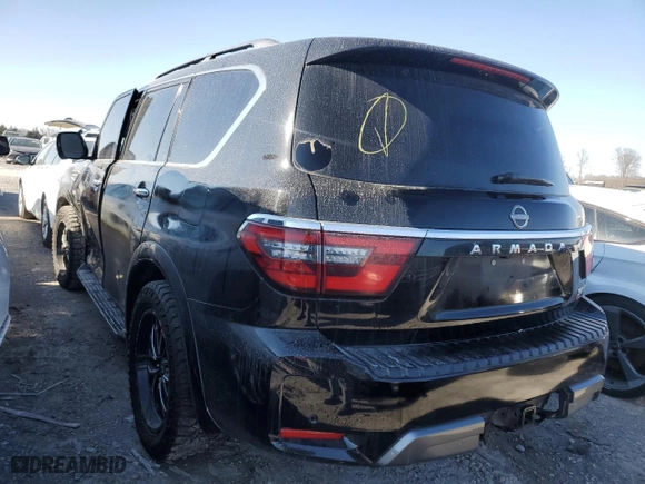 2022 Nissan Armada Platinum with VIN JN8AY2DA9N9392382, listed as a Copart auction lot 42426925 with 102,862 mi miles and Salvage Title. Bid and sale history available at carsss.com. Image 2.