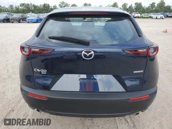2024 Mazda CX-30 S with VIN 3MVDMBAM2RM675084, listed as a Copart auction lot 54937655 with 11,611 mi miles and Salvage Title. Bid and sale history available at carsss.com. Image 6.