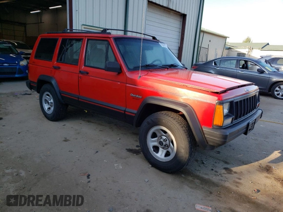 1996 Jeep Cherokee Sport with VIN 1J4FJ68S8TL285995, listed as a Copart auction lot 73333574 with 187,429 mi miles and Salvage Title. Bid and sale history available at carsss.com. Image 4.