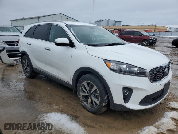 2019 Kia Sorento EX with VIN 5XYPHDA58KG588090, listed as a Copart auction lot 45567145 with 141,292 mi miles and Clean Title. Bid and sale history available at DreamBid. Image 4.