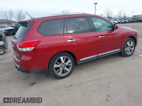 2013 Nissan Pathfinder SV with VIN 5N1AR2MM1DC626238, listed as a IAAI auction lot 41523585 with 159,067 mi miles. Bid and sale history available at carsss.com. Image 4.