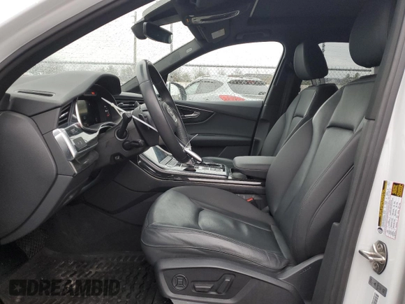 2021 Audi Q7 Premium Plus with VIN WA1LJAF7XMD028322, listed as a Copart auction lot 89302575 with 56,214 mi miles and Salvage title. Bid and sale history available at DreamBid. Image 7.