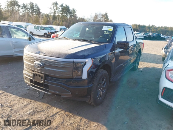 2023 Ford F-150 Lightning Pro with VIN 1FT6W1EV7PWG33511, listed as a IAAI auction lot 41761149 with 10,501 mi miles and . Bid and sale history available at DreamBid. Image 17.