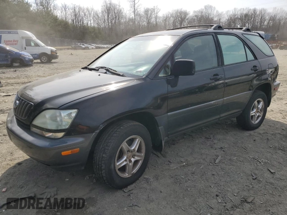 2002 Lexus RX 300 z VIN JTJHF10U020279184, wystawiony jako Copart lot #47606365 z przebiegiem 468 431 mil mil oraz Tytuł czysty. Historia ofert i sprzedaży dostępna na DreamBid. Obrazek 1.