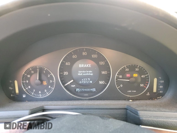2005 Mercedes-Benz E-Class 3.2L CDI with VIN WDBUF26JX5A705299, listed as a Copart auction lot 76665344 with 279,400 mi miles and Non Repairable. Bid and sale history available at carsss.com. Image 9.