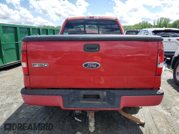 2005 Ford F-150 STX z VIN 1FTRX14WX5NB41790, wystawiony jako Copart lot #56927275 z przebiegiem 104 403 mil mil oraz Szkoda całkowita • Salvage title. Historia ofert i sprzedaży dostępna na DreamBid. Obrazek 6.