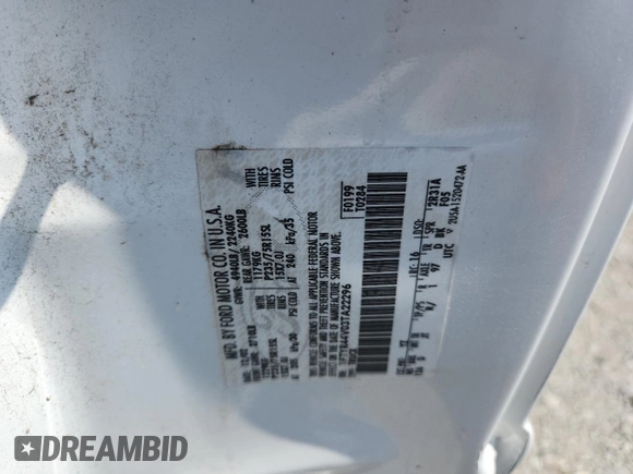 2003 Ford Ranger XL Fleet with VIN 1FTYR44V03TA22296, listed as a Copart auction lot 62368375 with 127,281 mi miles and Salvage title. Bid and sale history available at DreamBid. Image 12.