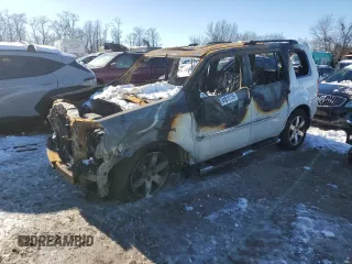 2013 Honda Pilot Touring with VIN 5FNYF4H96DB030543, listed as a Copart auction lot 41611175 with Not provided miles and Salvage title. Bid and sale history available at DreamBid. Image 1.
