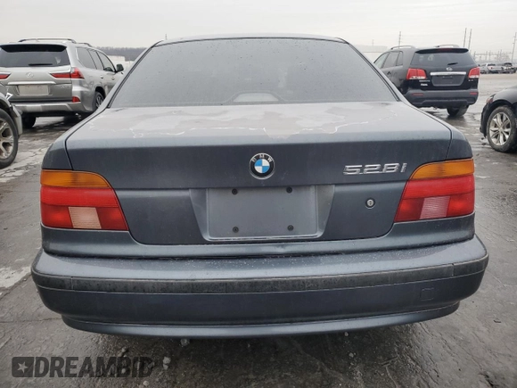 2000 BMW 5 Series 528iA with VIN WBADM6349YGU22646, listed as a Copart auction lot 42733845 with 203,661 mi miles and Salvage Title. Bid and sale history available at carsss.com. Image 6.
