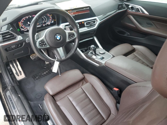 2021 BMW 4 Series 430i with VIN WBA53AP09MCF95380, listed as a Copart auction lot 70993314 with 36,380 mi miles and Salvage Title. Bid and sale history available at DreamBid. Image 8.