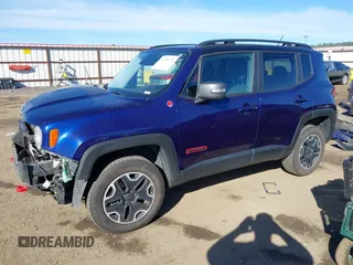 2017 Jeep Renegade Trailhawk z VIN ZACCJBCB5HPE96860, wystawiony jako IAAI lot #41734370 z przebiegiem 113 405 mil mil oraz . Historia ofert i sprzedaży dostępna na DreamBid. Obrazek 18.