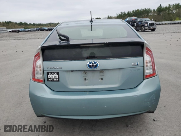 2012 Toyota Prius One with VIN JTDKN3DU7C1496874, listed as a Copart auction lot 56475295 with 244,154 mi miles and Clean Title. Bid and sale history available at DreamBid. Image 6.