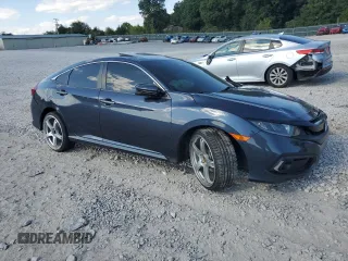 2020 Honda Civic Sedan EX-L with VIN 19XFC1F7XLE021851, listed as a Copart auction lot 68318734 with 74,519 mi miles and Salvage Title. Bid and sale history available at carsss.com. Image 4.