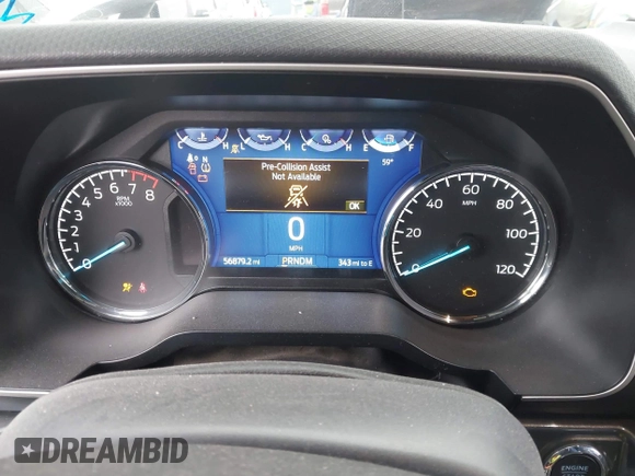 2022 Ford F-150 XL with VIN 1FTFW1E57NKE14424, listed as a IAAI auction lot 42097712 with 56,879 mi miles and . Bid and sale history available at DreamBid. Image 7.