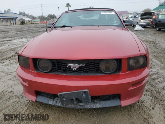 2009 Ford Mustang GT with VIN 1ZVHT85H395116989, listed as a Copart auction lot 44259475 with 98,104 mi miles and Salvage title. Bid and sale history available at DreamBid. Image 5.