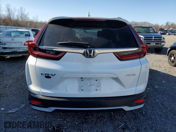 2021 Honda CR-V EX with VIN 2HKRW2H52MH658655, listed as a Copart auction lot 48347985 with 32,272 mi miles and Salvage Title. Bid and sale history available at carsss.com. Image 6.