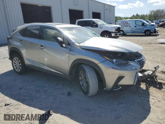 2021 Lexus NX with VIN JTJDARBZ8M2183265, listed as a Copart auction lot 53649805 with 0 mi miles and Non Repairable. Bid and sale history available at carsss.com. Image 4.