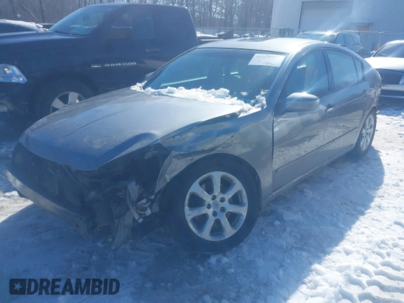 2007 Nissan Maxima 3.5 SE with VIN 1N4BA41E97C801662, listed as a IAAI auction lot 41631887 with 122,446 mi miles. Bid and sale history available at carsss.com. Image 2.