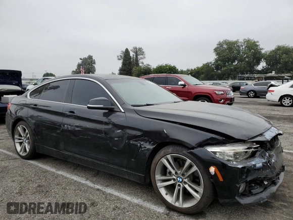 2017 BMW 4 Series 430i with VIN WBA4F7C53HG785999, listed as a Copart auction lot 64684865 with 54,277 mi miles and Clean title. Bid and sale history available at DreamBid. Image 4.