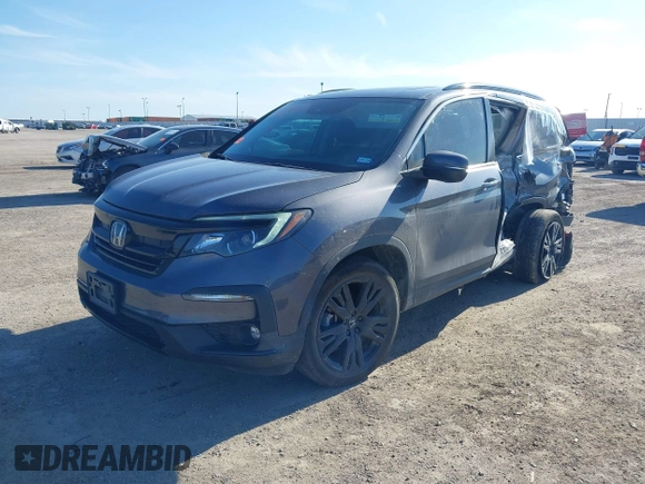 2021 Honda Pilot Special Edition with VIN 5FNYF5H27MB040801, listed as a IAAI auction lot 41656669 with 54,764 mi miles and . Bid and sale history available at DreamBid. Image 17.
