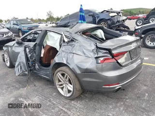 2019 Audi A5 Sportback Premium with VIN WAUANCF54KA076681, listed as a IAAI auction lot 40817960 with 1 mi miles. Bid and sale history available at carsss.com. Image 3.