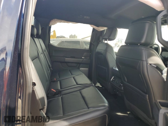 2024 Ford F-150 XLT with VIN 1FTFW3L53RFA12817, listed as a Copart auction lot 50552355 with 5,007 mi miles and Salvage Title. Bid and sale history available at carsss.com. Image 10.