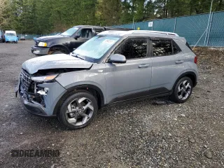 2021 Hyundai Venue SEL with VIN KMHRC8A37MU088643, listed as a Copart auction lot 48968595 with 39,982 mi miles and Salvage Title. Bid and sale history available at carsss.com. Image 1.