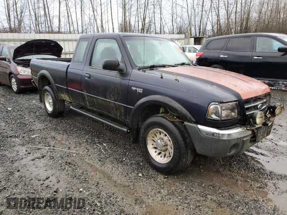 2002 Ford Ranger with VIN 1FTZR15U32PA09526, listed as a Copart auction lot 41525445 with 207,677 mi miles and Clean Title. Bid and sale history available at DreamBid. Image 4.