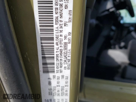 2013 Jeep Wrangler Sport with VIN 1C4AJWAG3DL569588, listed as a Copart auction lot 55826505 with 24,345 mi miles and Salvage title. Bid and sale history available at DreamBid. Image 12.