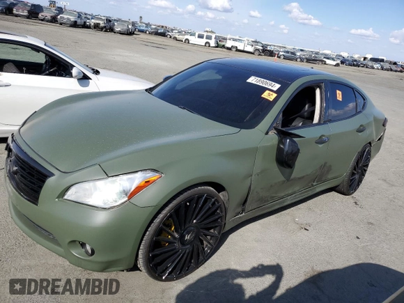 2012 Infiniti M37 with VIN JN1BY1AP5CM332230, listed as a Copart auction lot 71890694 with 172,149 mi miles and Salvage Title. Bid and sale history available at carsss.com. Image 1.