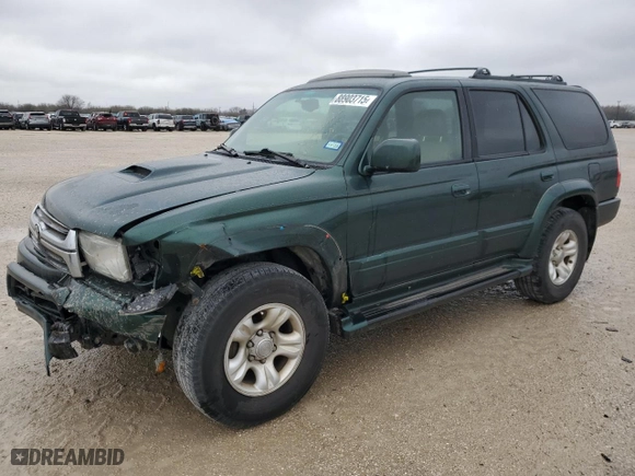 2002 Toyota 4Runner Limited with VIN JT3GN87R220231427, listed as a Copart auction lot 88903715 with 333,993 mi miles and Salvage Title. Bid and sale history available at carsss.com. Image 1.