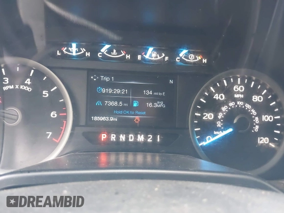 2016 Ford F-150 XLT z VIN 1FTEW1EG3GKF81542, wystawiony jako IAAI lot #42365525 z przebiegiem 185 963 mil mil oraz . Historia ofert i sprzedaży dostępna na DreamBid. Obrazek 7.